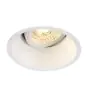 SLV Horn-T Spot Aluminium White Round | Cutout 97mm - Suitable for 1x GU10 